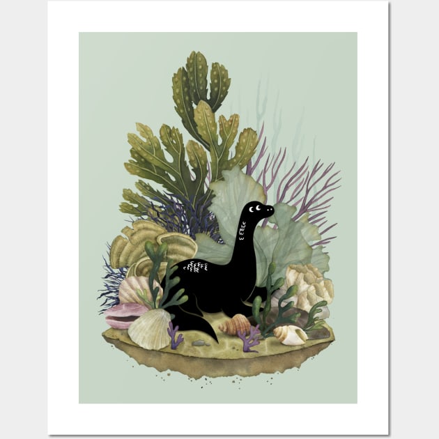 Tiny Nessie Wall Art by littleclyde